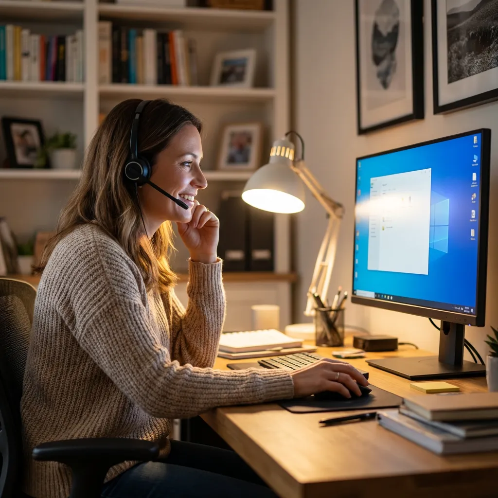 Friendly support specialist ready to help